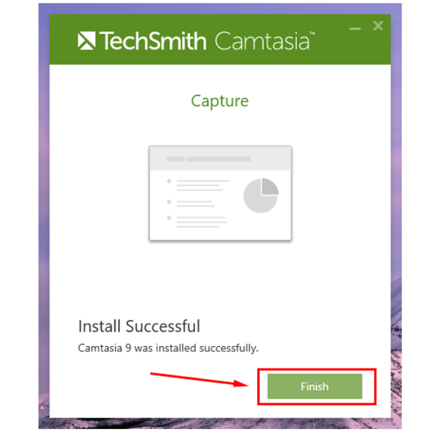 Kết thúc cài đặt với lệnh Finish