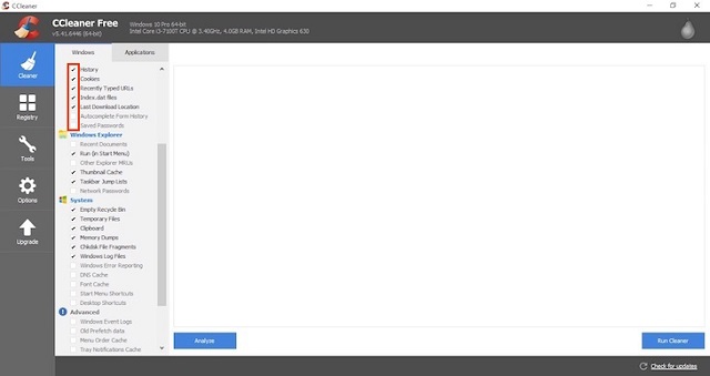 Xóa các file rác