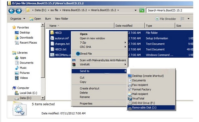 Hướng dẫn cách dùng USB Boot bằng Hiren's BootCD bước 4