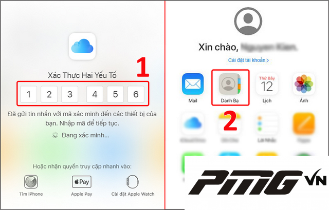 Ảnh 5: Nhập chính xác mã xác nhận gửi về iPhone Ảnh 5: Nhập chính xác mã xác nhận gửi về iPhone
