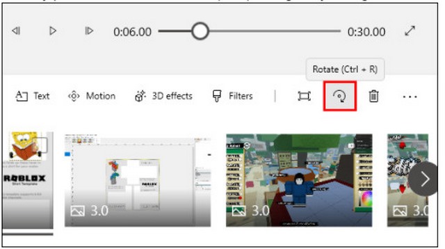 Ảnh 6: Bạn bấm mũi tên đến khi video lật ngược lại Ảnh 6: Bạn bấm mũi tên đến khi video lật ngược lại
