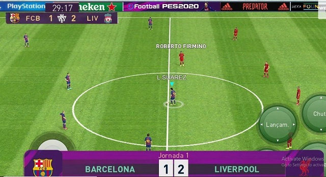 Bản game PES 2020 sau khi hoàn thành cài đặt