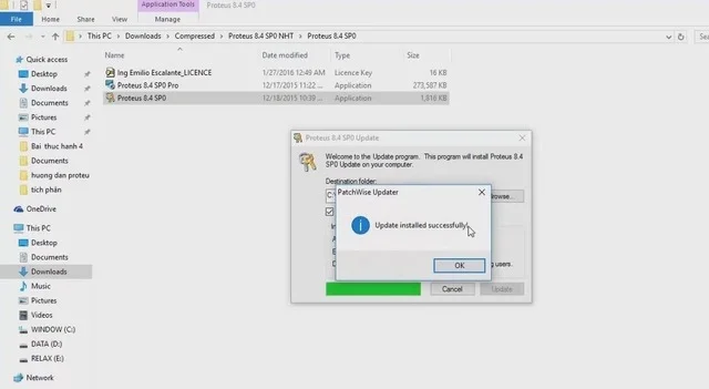 Proteus 8.6 Full Crack link VIP, hướng dẫn cài đặt chi tiết 11 Ảnh 11: Bấm OK khi phần mềm Proteus 8.6 xong