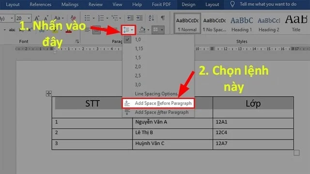 4 cách căn giữa ô trong Word cực đơn giản, ai cũng làm được 11 Bạn căn chỉnh phần dữ liệu vào chính giữa ô theo chiều dọc trong word theo hướng dẫn trong ảnh