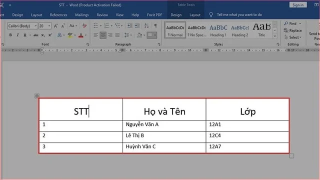 4 cách căn giữa ô trong Word cực đơn giản, ai cũng làm được 12 Kết quả căn chỉnh giữa ô trong word với thanh Ribbon