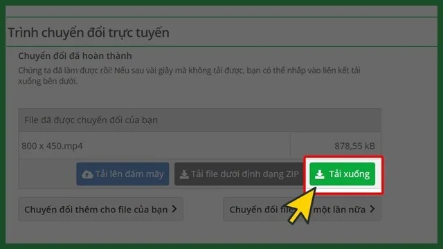 Hướng dẫn 2 cách chuyển PowerPoint sang video chi tiết nhất 13 Nhấn vào “Tải xuống” là thành công xuất PowerPoint sang video