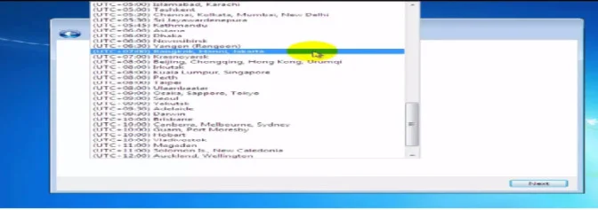 Hướng dẫn cách download Win 7 trực tiếp từ Microsoft 13 Ảnh 13: Thiết lập múi giờ