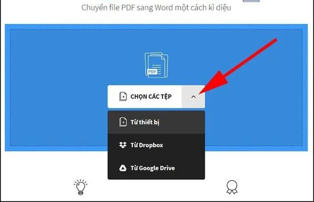 7 cách copy hình ảnh từ file PDF sang Word khỏi lo bị lỗi 4 Copy ảnh từ PDF sang Word bằng cách chuyển file PDF sang Word online - Bước 1
