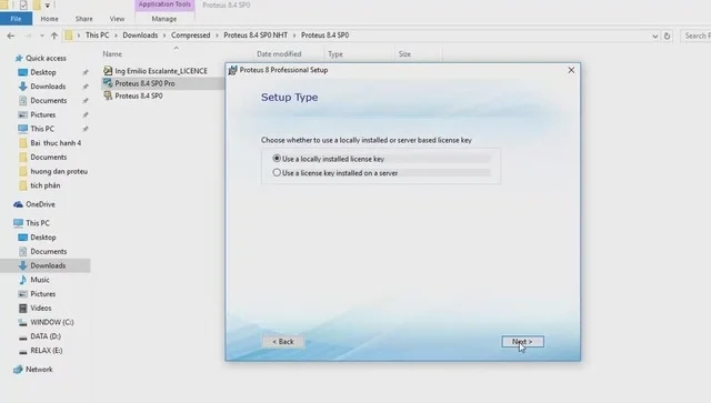 Proteus 8.6 Full Crack link VIP, hướng dẫn cài đặt chi tiết 5 Ảnh 5: Tick chọn dòng đầu tiên việc mới và bấm Next