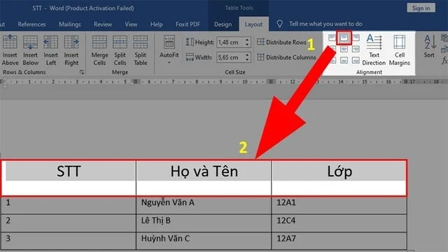4 cách căn giữa ô trong Word cực đơn giản, ai cũng làm được 6 Bạn căn chỉnh giữa ô bên trên với Align Top Center