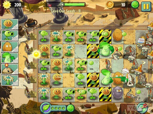 Cách tải Plants Vs Zombies 2 full crack dùng vĩnh viễn 7 Trồng cây tấn công cuối hàng thay vì cây mặt trời sẽ giúp bạn rất nhiều
