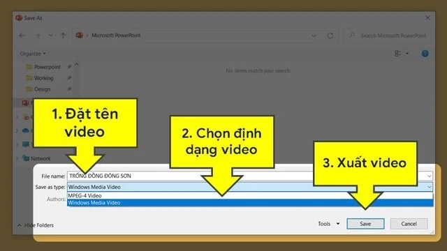 Hướng dẫn 2 cách chuyển PowerPoint sang video chi tiết nhất 7 Bạn thực hiện bước 5 theo hướng dẫn trên ảnh