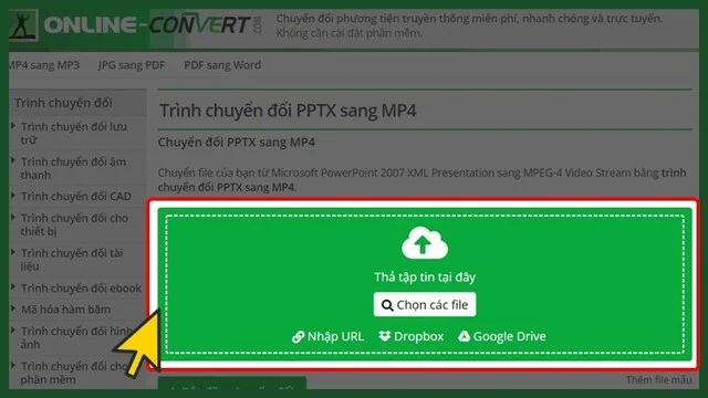 Hướng dẫn 2 cách chuyển PowerPoint sang video chi tiết nhất 8 Bạn cần tải file PowerPoint cần chuyển sang video lên website