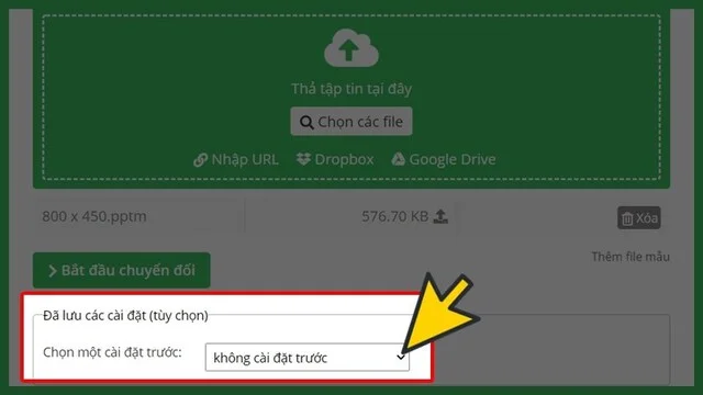 Hướng dẫn 2 cách chuyển PowerPoint sang video chi tiết nhất 9 Cài đặt chất lượng hình ảnh cho video