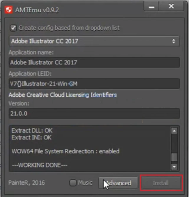 Hướng dẫn tải và cài đặt phần mềm Illustrator cc 2017 chi tiết từ A - Z 15 Bấm chọn Install