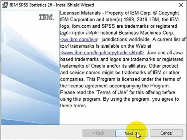 Cách tải và cài đặt chi tiết SPSS 26.0 full crack vĩnh viễn 4 Bấm chọn Next
