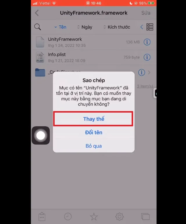 Bỏ túi ngay cách hack map Liên Quân chuẩn xịn xò 13 Bấm chọn thay thế khi được hệ thống hỏi