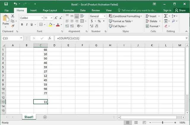 Tất tần tật các hàm cơ bản trong Excel và cách sử dụng chi tiết 4 Bảng tính hàm COUNT trong Excel