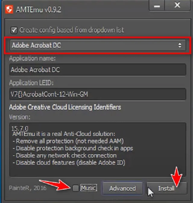 Tải adobe acrobat crack full crack vĩnh viễn - Google Drive 13 Bỏ chọn Music và nhấn Install