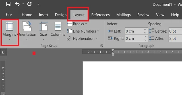 Hướng dẫn chi tiết cách chuyển từ A4 sang A5 trong Word 2010 1 Bước 1: Vào Layout và chọn Margins