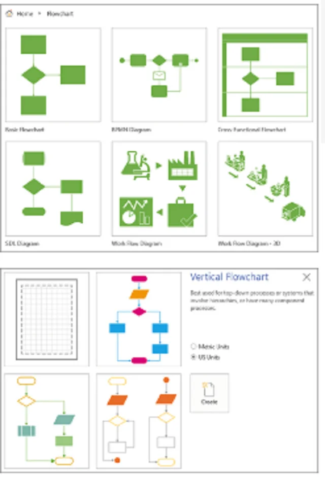 Chỉ dẫn tải và cài đặt Microsoft Visio 2016 đơn giản 18 Bước 2: Chọn một mẫu bạn muốn