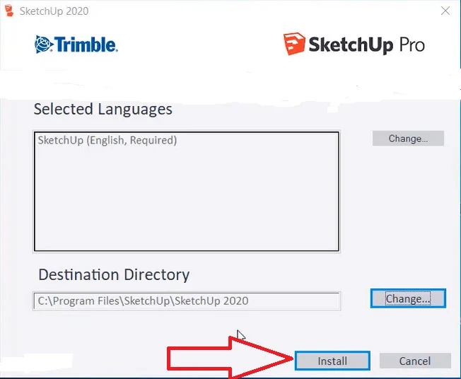 Tải Sketchup Pro 2020 Full Crack Mới Nhất (Google Drive) 11 Bước 3: Chạy phần mềm cài đặt