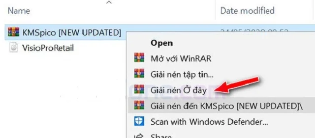 Chỉ dẫn tải và cài đặt Microsoft Visio 2016 đơn giản 13 Bước 5: Giải nén và chạy file