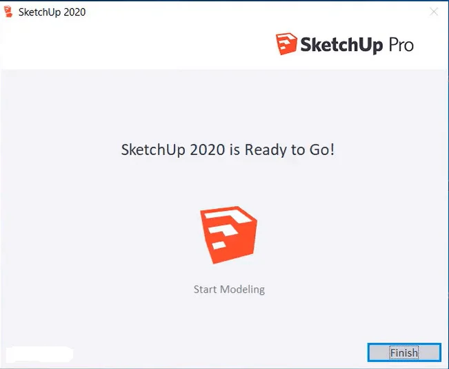 Tải Sketchup Pro 2020 Full Crack Mới Nhất (Google Drive) 13 Bước 5. Hoàn tất thủ tục cài đặt SketchUp Pro 2