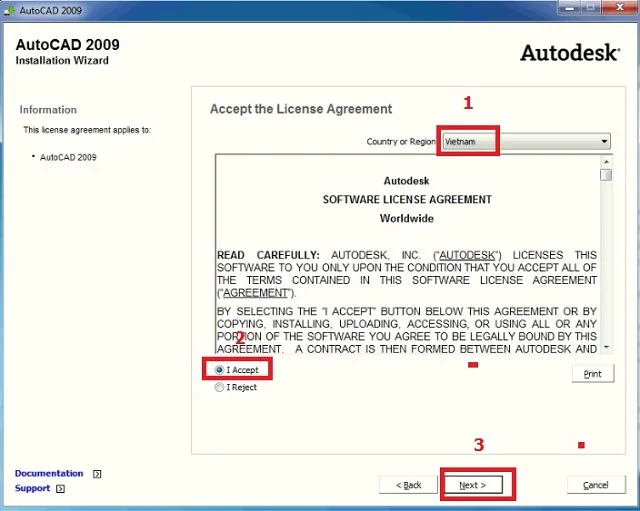 Hướng dẫn cách tải chi tiết Autocad 2009 bản đầy đủ nhất 6 Các bước thực hiện