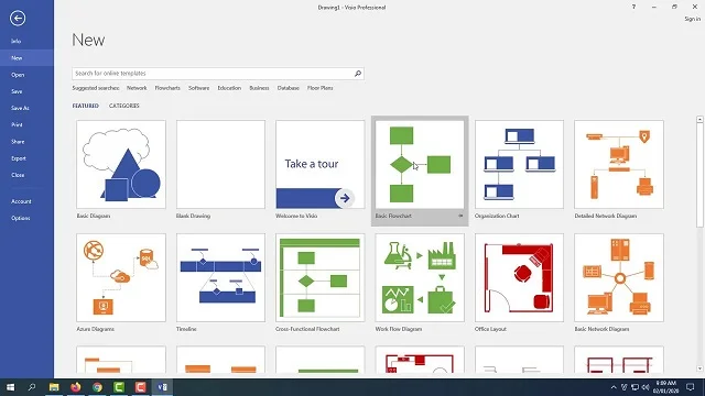 Chỉ dẫn tải và cài đặt Microsoft Visio 2016 đơn giản 6 Các hình dạng vô cùng thông minh