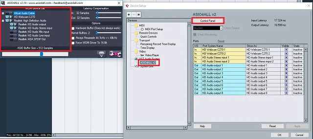 Link tải và Crack phần mềm Cubase 5 chi tiết bản full 9 Các thao tác thực hiện thiết lập đường âm thanh