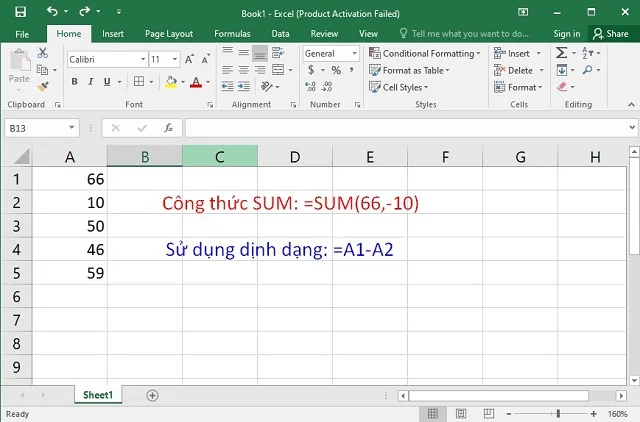Tất tần tật các hàm cơ bản trong Excel và cách sử dụng chi tiết 6 Cách sử dụng phép trừ trong Excel