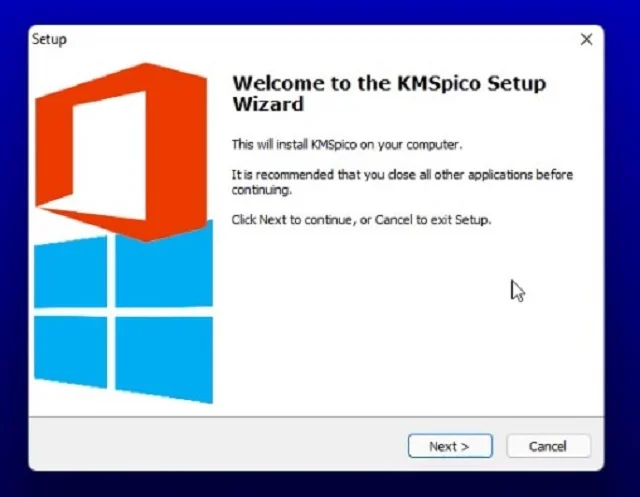 Cách Active Win 11 Key bản quyền 7 Chạy cài đặt KMSPico