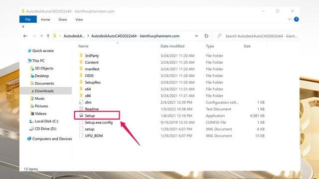 Link tải và crack phần mềm AutoCAD 2022 chuẩn nhất 4 Chạy file cài đặt phần mềm