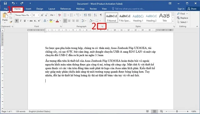 Tuyệt chiêu về cách chỉnh khoảng cách dòng trong Word mà các bạn nên biết 5 Chọn dấu mũi tên ở góc phải của nhóm Paragraph