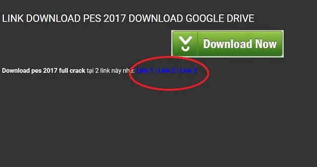 Hướng dẫn download Pes 2017 Full crack 100% 3 Chọn link và thực hiện download Pes 2017 về máy