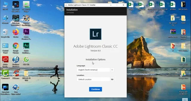 Lightroom cc 2019: Hướng dẫn cài đặt phần mềm chi tiết 8 Chọn mục Continue