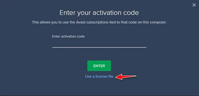 Tổng hợp key kích hoạt Key Avast Premier cập nhật mới 13 Chọn mục Use a license File