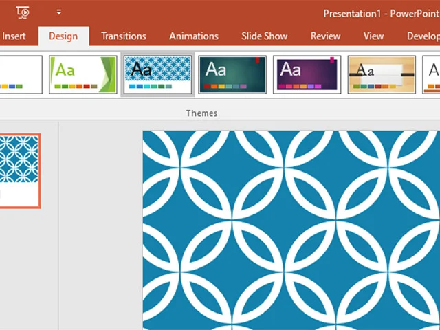 Trọn vẹn bộ bí kíp về cách đánh số trang trong PowerPoint 6 Chọn tab Design