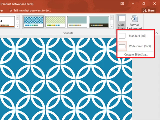 Trọn vẹn bộ bí kíp về cách đánh số trang trong PowerPoint 7 Chọn tiếp Custom Slide Size