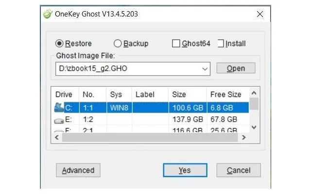 Hướng dẫn cách Ghost Win 7 tại nhà đơn giản nhất 20 Chương trình tiến hành liệt kê dữ liệu về ổ đĩa và file Ghost Win