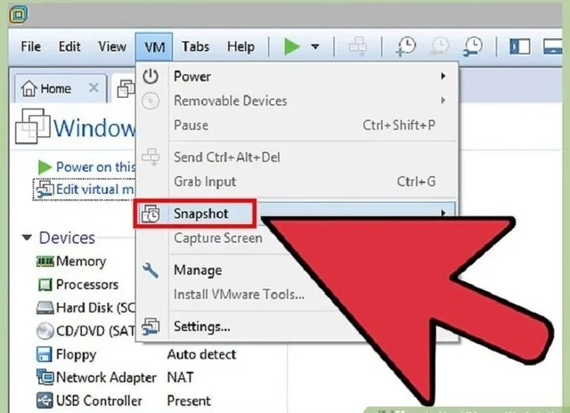 Hướng dẫn chi tiết cách tải và kích hoạt VMware Workstation 14 Công cụ Snapshot