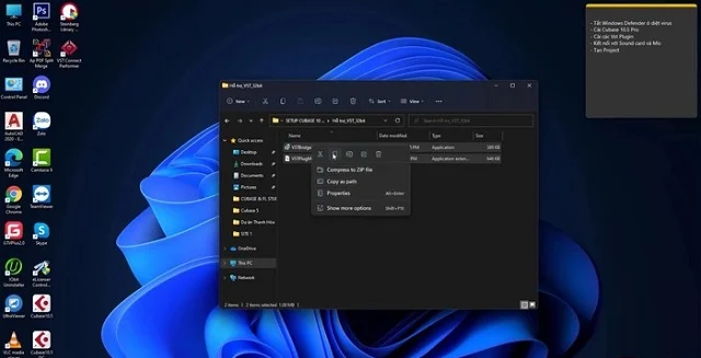 Hướng dẫn từ A - Z các bước cài đặt phần mềm Cubase 10 trên máy tính 12 Copy 2 thư mục
