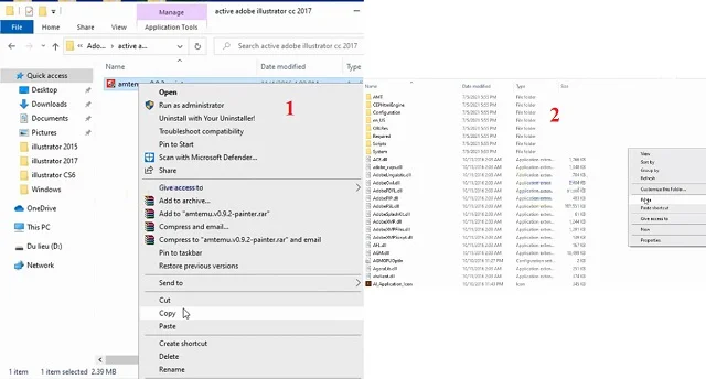 Hướng dẫn tải và cài đặt phần mềm Illustrator cc 2017 chi tiết từ A - Z 10 Copy và paste thư mục crack