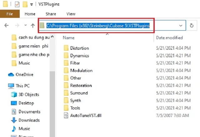 Hướng dẫn cài đặt và sử dụng Auto Tune Pro 7 Dán file Auto Tune Pro vào file Cubase
