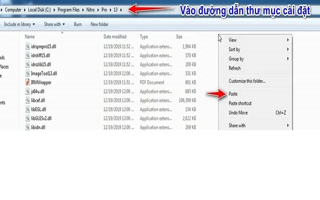 Hướng dẫn cài đặt phần mềm Nitro PDF Pro 13 mới nhất 9 Dán file Patch