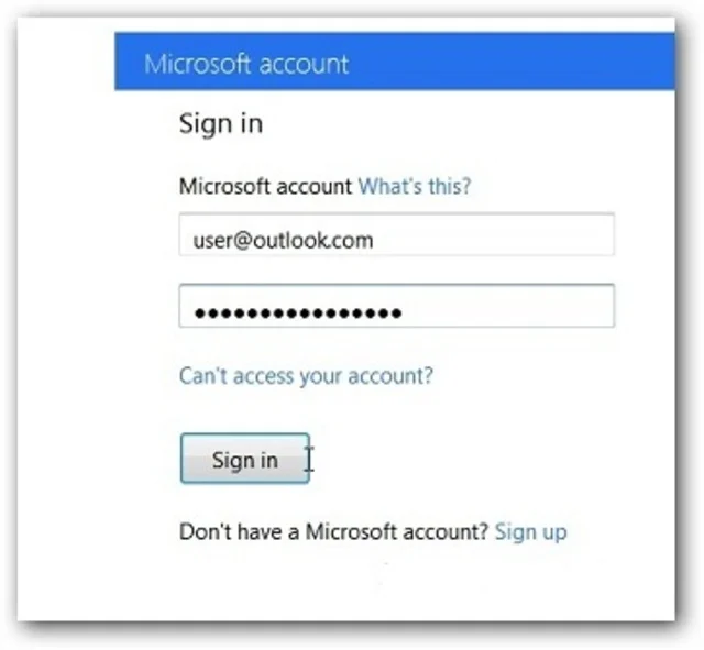 Hướng dẫn cài đặt và tải Office 2013 cực đơn giản 3 Đăng nhập vào tài khoản Microsoft