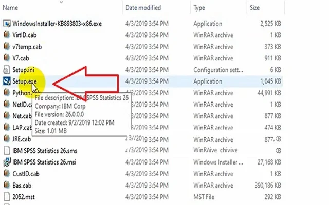 Cách tải và cài đặt chi tiết SPSS 26.0 full crack vĩnh viễn 3 Giải nén file SPSS 26 bằng WinRAR