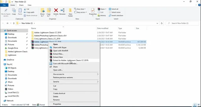 Lightroom cc 2019: Hướng dẫn cài đặt phần mềm chi tiết 6 Giải nén phần mềm