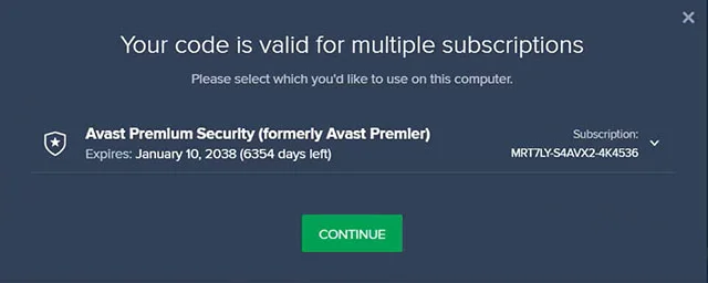 Tổng hợp key kích hoạt Key Avast Premier cập nhật mới 15 Giao diện kích hoạt thành công